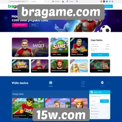Análise da interface de usuário do site bragame.com